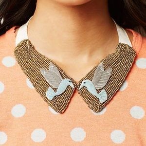 SOLD Anthropologie Bluebird by Moth w/ collar